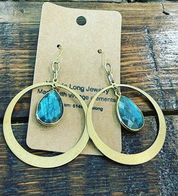 Labradorite earrings by Valerie Long