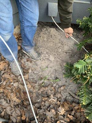 Look at all that lint from our dryer vent