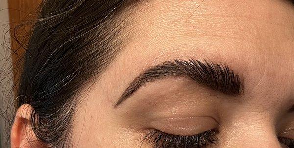 Brow wax, tint and lamination