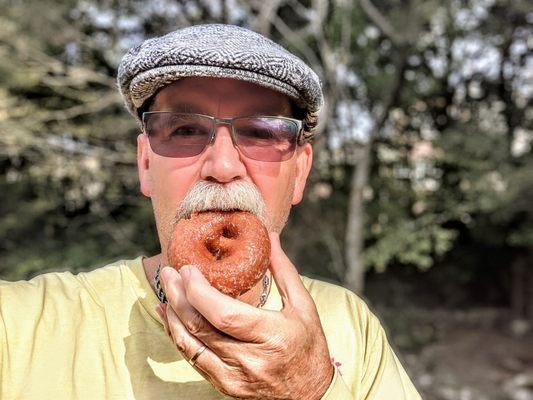 Seasonal pumpkin cake donut from Dunkin' was delicious!