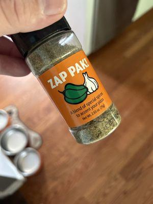 Zap Pak don't sleep on this seasoning sprinkle it on everything spaghetti,pizza fettuccine Alfredo YUM