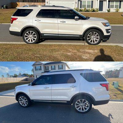 Pro classic 20% Front and 5% rear installed on this Ford Explore