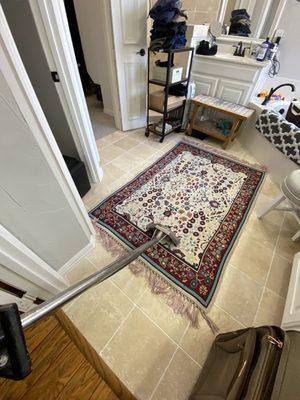 Turkey Hand Made Rug professionally Steam Cleaned