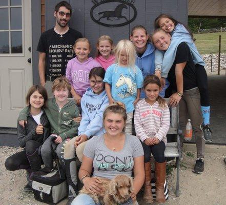 Having fun at the Horseback riding summer day camp in Wolfeboro, NH | High Meadow Farms