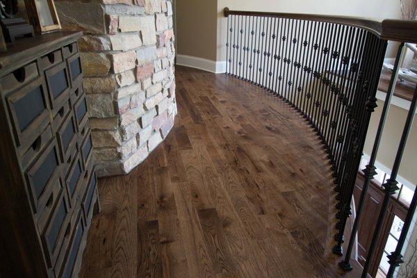 Rustic hickory site finished with a custom stain