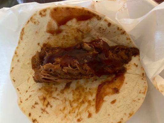 Pulled pork taco