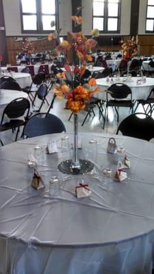 Table setting for a wedding