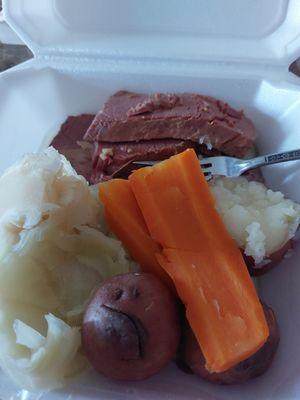 Corn beef dinner $15 each