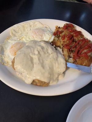 Chicken Fried Steak Breakfast