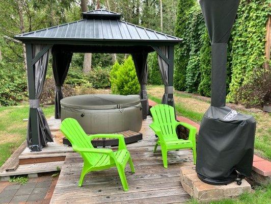 Softub with gazebo.