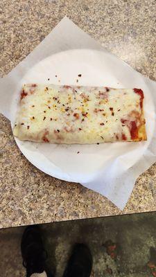 Sicilian pizza slice. Fantastic