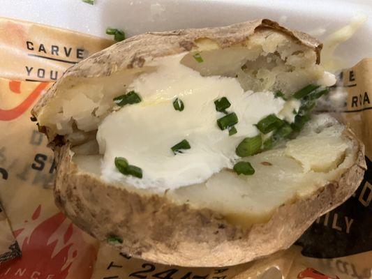 Loaded Baked Potato without the cheese and bacon