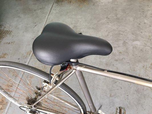 Brand new bike seat. It's super comfortable and at a great price