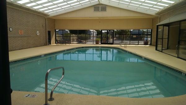 Indoor pool &hot tubs plus showers.