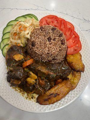 Rice & Peas and Oxtail