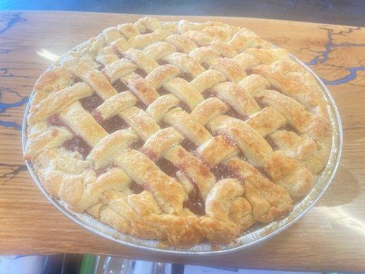 Cherry pie- lattice crust