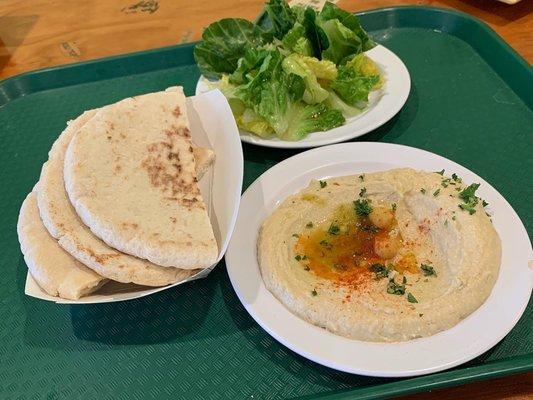 Hummus, Pita, House Salad