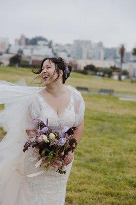 The tulle was so fun in the wind. Photo by Heidi Peinthor