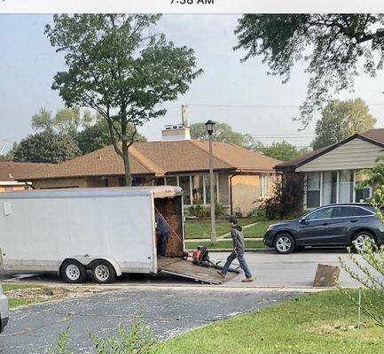 Blocking the driveway of someone whom you don't landscape for despite multiple requests to stop doing that