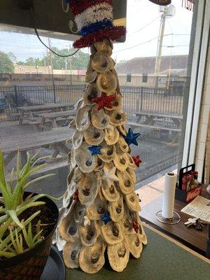 Oyster Shell Christmas Tree