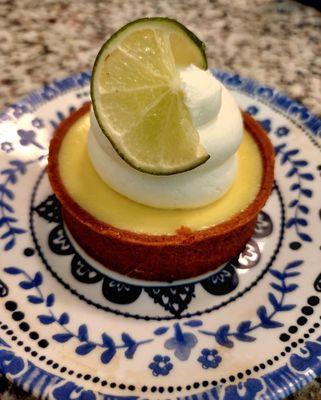 July 2022: Key Lime Tart recommended by excellent staffer "Chris"