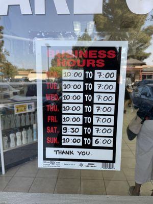 Business Hours