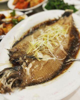 Steamed Ginger Scallion Flounder