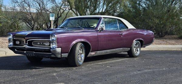 1967 GTO.  Plum Mist.  Finished.