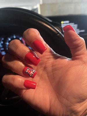 U Of A nails!!!