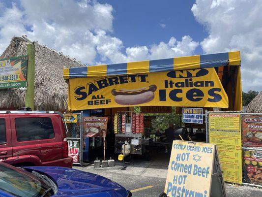 Outside Coney Island Joes