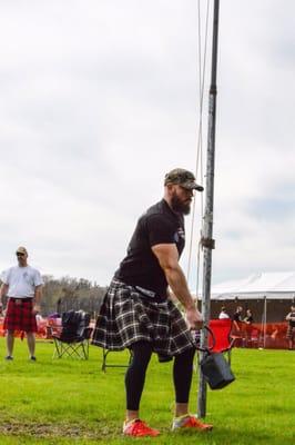 First Scottish Highland games.