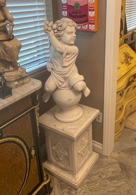 carrara  baby marble statue