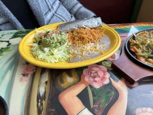 Veggie fajitas sides