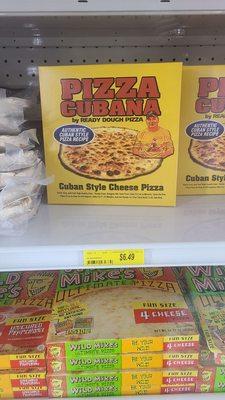 Where else can I find frozen CUBAN pizza??