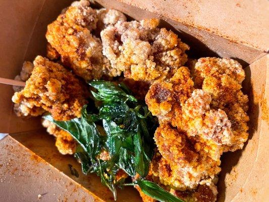 Basil Popcorn Chicken