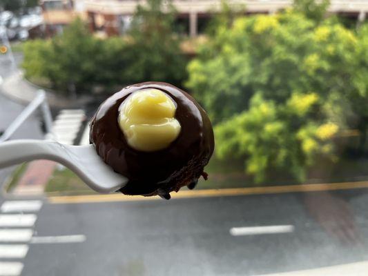 Boston Creme in the window