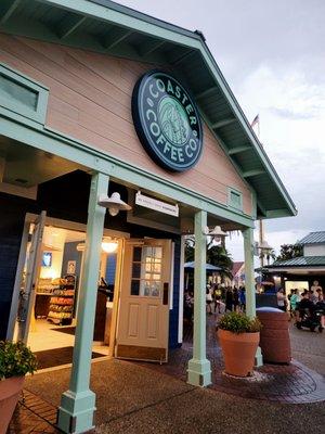 Coaster Coffee Co, serves limited Starbucks menu and a few of the usual theme park drinks