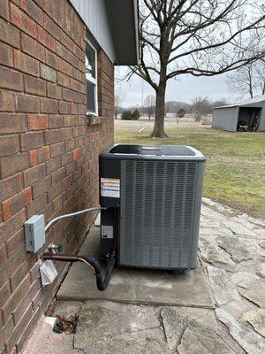 New amana heat pump with a lifetime warranty