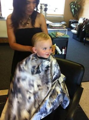 First haircut!