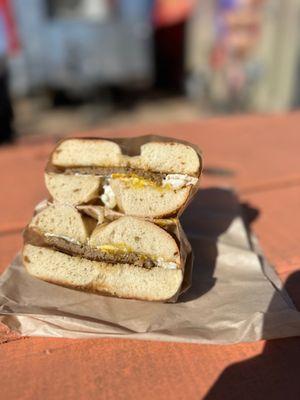 Lamb Breakfast Bagel Sammie