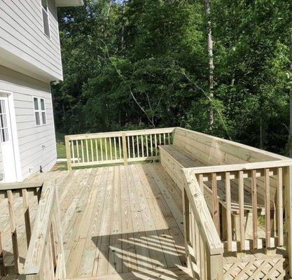 Wood deck on our home :)