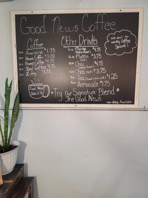 Our ever growing menu