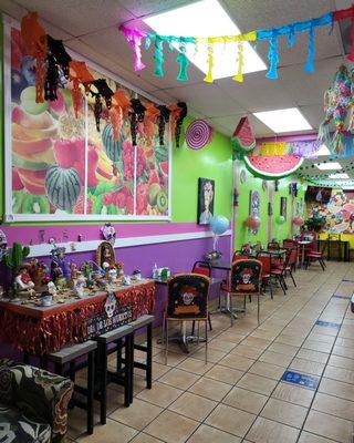 Inside store La Michoacana