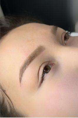 Brows permanent makeup
 Powder tattoo