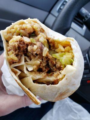 Yummy Wonder Burrito.