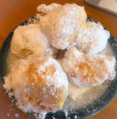 Free beignets for dessert