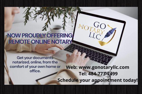 Schedule your appointment for online notary today