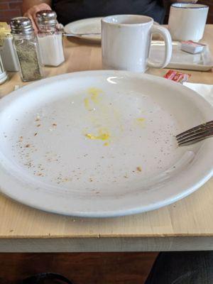 Empty plate