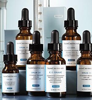 Offering Skinceuticals skin care products.