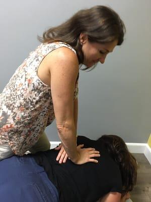 Adjustments to the spine take pressure off the nerves, which cause dysfunction.